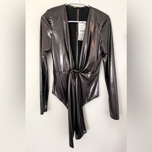 Zara metallic bodysuit. Size S.